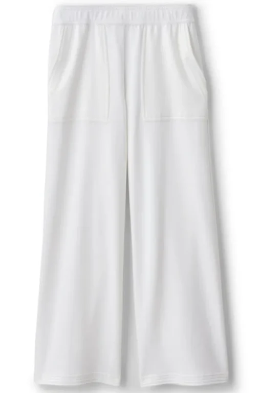 Best Soft Surroundings Fina French Terry Crop Pants Navy