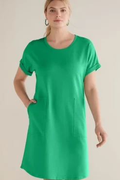 Online Soft Surroundings Fina French Terry Short Dress