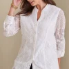 Best Soft Surroundings Fiori Top IvoryPearl