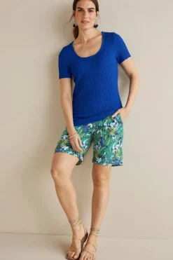 Clearance Soft Surroundings Flavia Linen Blend Shorts