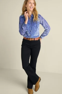 Discount Soft Surroundings Floreat Velvet Shirt