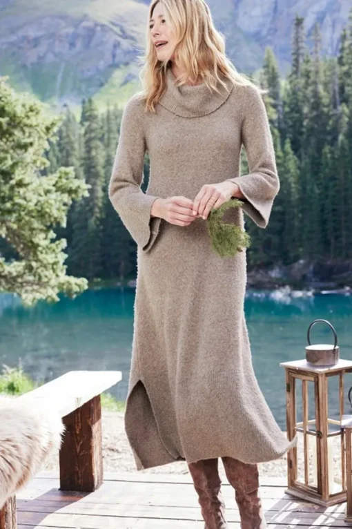 Sale Soft Surroundings Frances Dress LightBrown