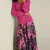 Sale Soft Surroundings Hannie Midi Skirt SolsticeFloral