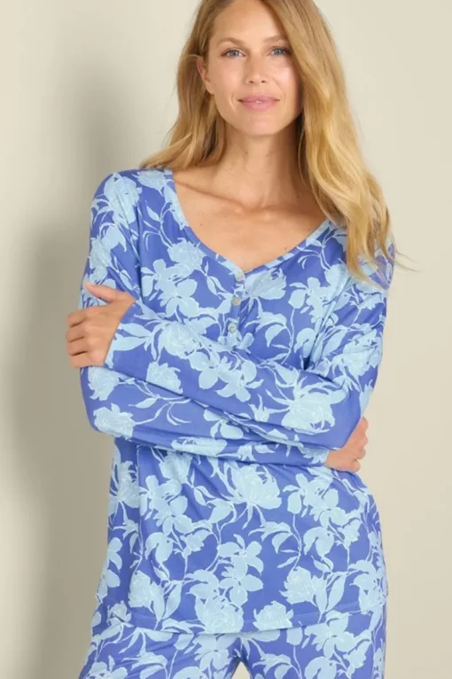 Hot Soft Surroundings Harmonia Bamboo Sleep Top SketchGardenPersianJew