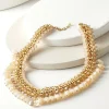 Clearance Soft Surroundings Hazel Bead Drops Necklace BrownMulti