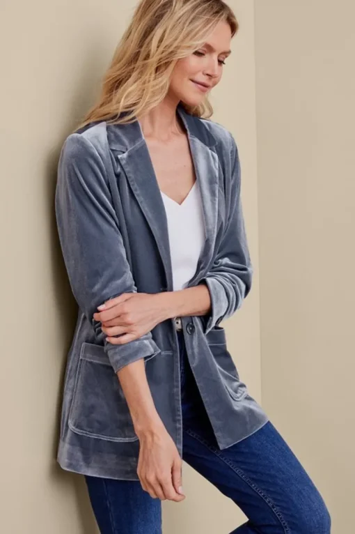 Clearance Soft Surroundings Holly Velvet Blazer