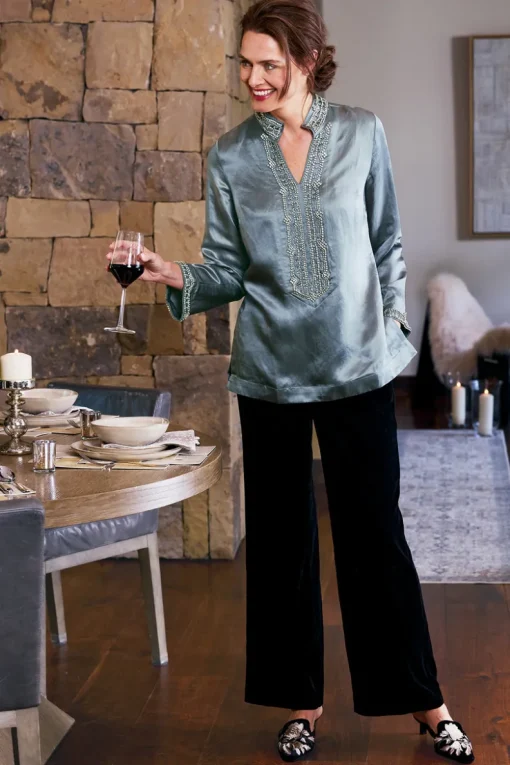 Outlet Soft Surroundings Icon Colette Tunic MoroccanEmbellishment