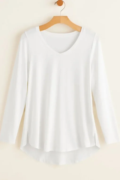 Fashion Soft Surroundings Isabel Pima Long Sleeve Tee