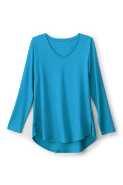 Fashion Soft Surroundings Isabel Pima Long Sleeve Tee