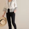 Fashion Soft Surroundings Isla Stretch Linen Slim Leg Pants Black
