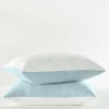 Fashion Soft Surroundings Ivy May Reversible Gauze Sham Indigo/White