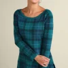Fashion Soft Surroundings Janece Plaid Sweater Tunic FestivePlaidGreen