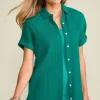 Hot Soft Surroundings Je Veux Gauze Top