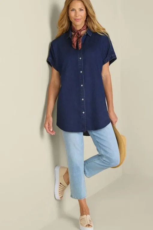 New Soft Surroundings Je Veux Tencel™ Shirt