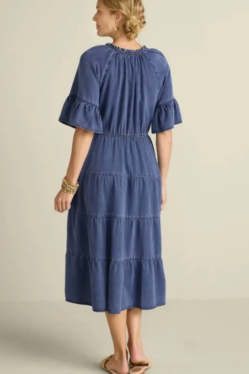 Best Soft Surroundings Jessanne Tencel™ Midi Dress DarkMediumIndigo