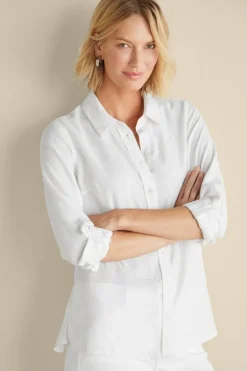 Fashion Soft Surroundings Jordan Linen Blend Shirt