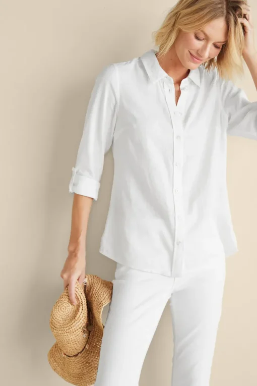 Fashion Soft Surroundings Jordan Linen Blend Shirt