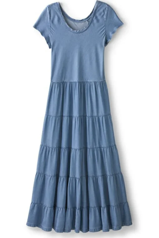 Outlet Soft Surroundings Kara Tencel™ Dress MediumIndigo