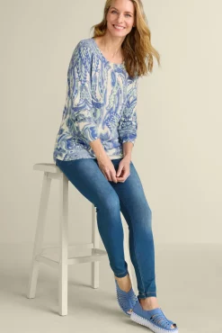 Best Soft Surroundings Kasey Tunic Sweater GlobalScarfBlueSimplif