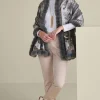 Best Soft Surroundings Katya Faux Fur Trim Wrap Scarf Gray