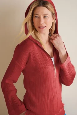 Sale Soft Surroundings Kemia Gauze Hoodie