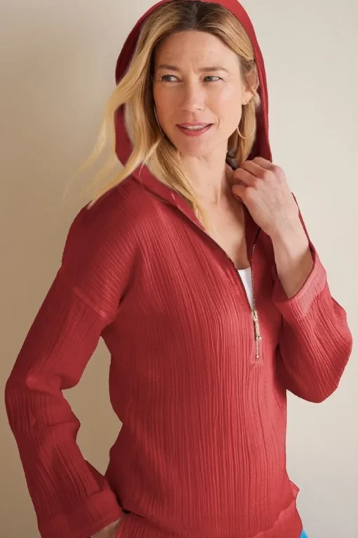 Sale Soft Surroundings Kemia Gauze Hoodie