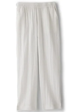 Sale Soft Surroundings Khulani Straight Leg Gauze Crop Pants Navy