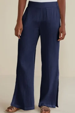 Best Soft Surroundings Khulani Wide Leg Gauze Pants