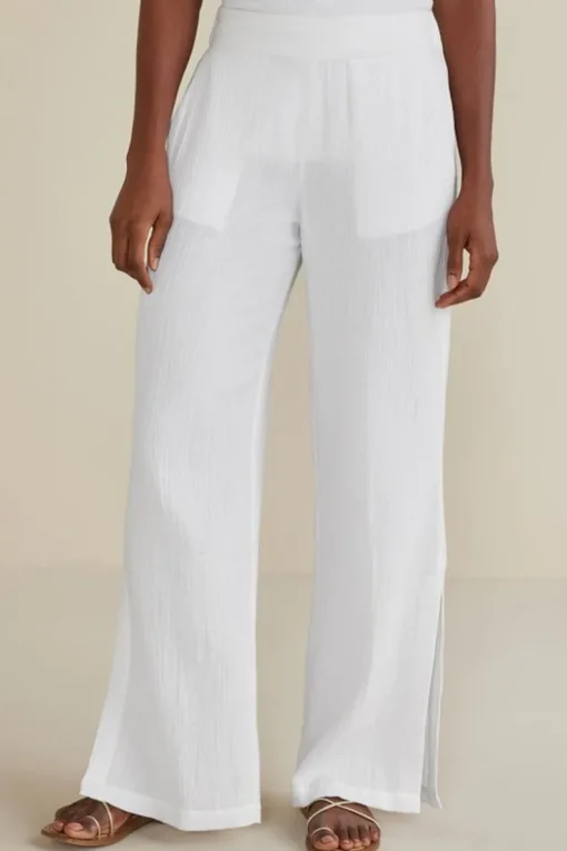 Best Soft Surroundings Khulani Wide Leg Gauze Pants