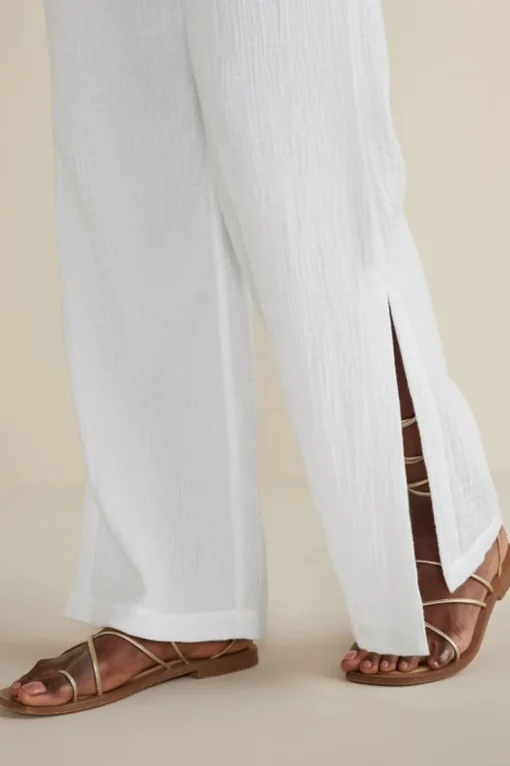 Best Soft Surroundings Khulani Wide Leg Gauze Pants