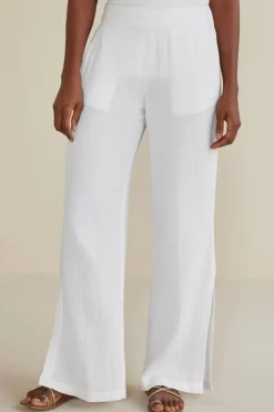 Best Soft Surroundings Khulani Wide Leg Gauze Pants