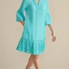 Discount Soft Surroundings Kiona Gauze Short Dress HawaiianAqua