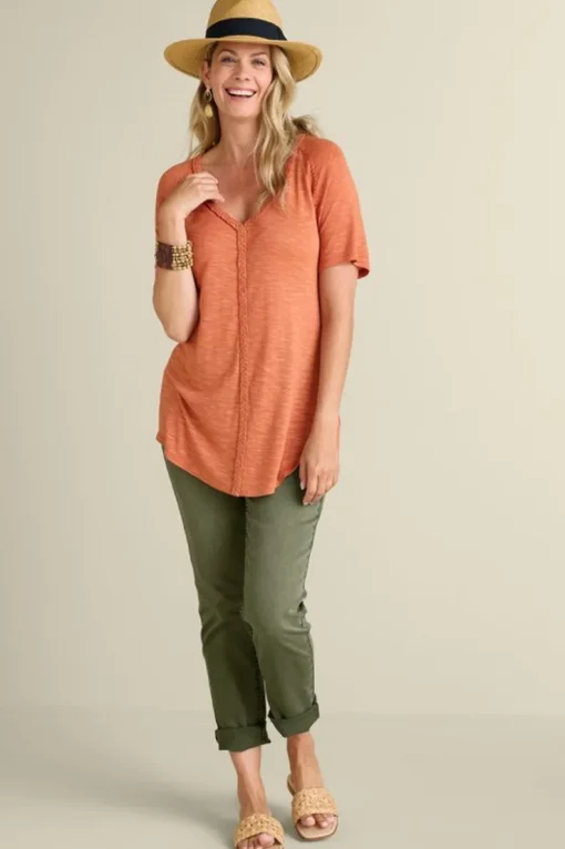 Online Soft Surroundings Lainey Slub Tee