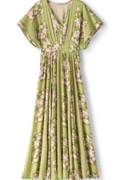 Fashion Soft Surroundings Leslie Maxi Dress InkBloomsScarf
