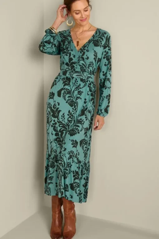 Discount Soft Surroundings Lilibet Knit Maxi Dress AutumnVines