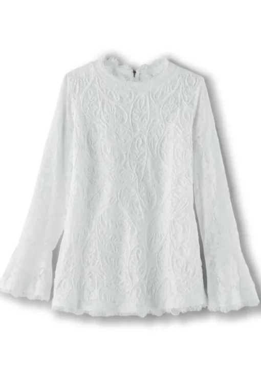 Fashion Soft Surroundings Lilith Lace Top White