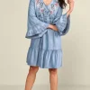 Clearance Soft Surroundings Lina Short Dress LightChambray