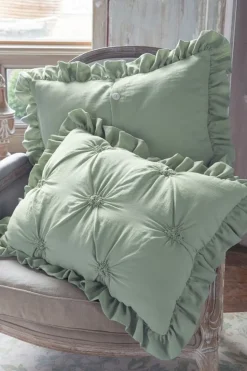 Hot Soft Surroundings Lombardi Smocked Bed Sham I SeaMoss