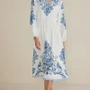 Discount Soft Surroundings Louise Midi Dress PerissaScarf