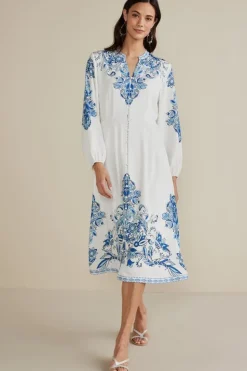 Discount Soft Surroundings Louise Midi Dress PerissaScarf