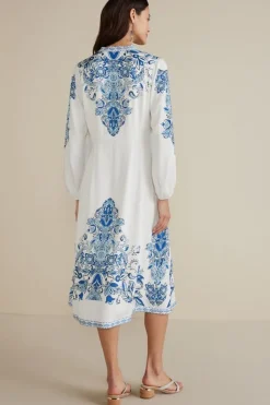 Discount Soft Surroundings Louise Midi Dress PerissaScarf
