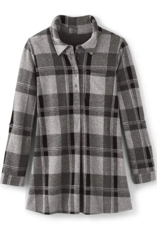 Fashion Soft Surroundings Mad About Plaid Top