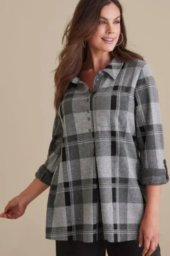Online Soft Surroundings Mad About Plaid Tunic