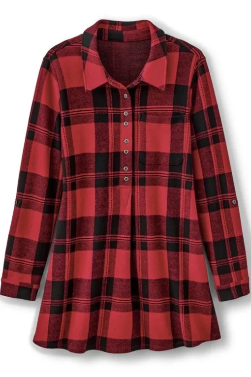 Online Soft Surroundings Mad About Plaid Tunic