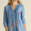 Online Soft Surroundings Maddie Tencel™ Tunic MediumBlueWash