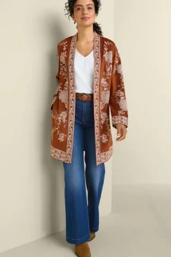 Outlet Soft Surroundings Marienne Faux Suede Jacket Auburn
