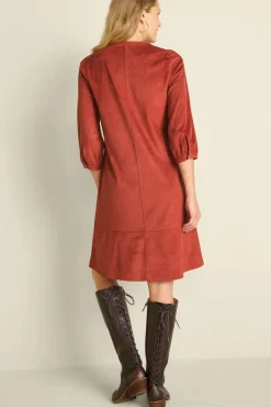 Clearance Soft Surroundings Martine Faux Suede Dress BossaNova
