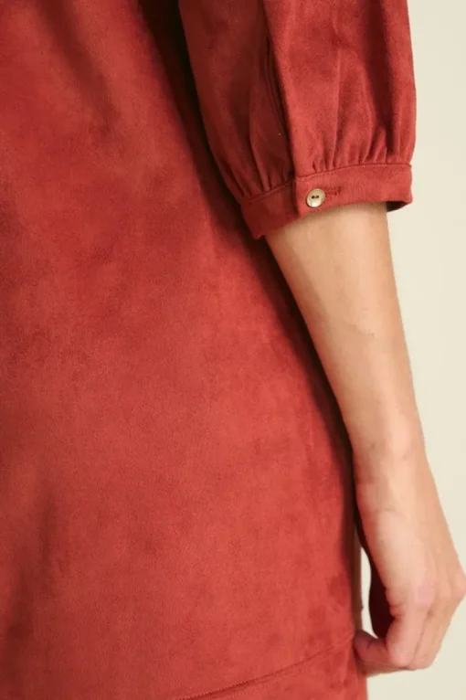 Clearance Soft Surroundings Martine Faux Suede Dress BossaNova