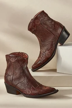 Clearance Soft Surroundings Matisse Savanna Embossed Bootie Brown