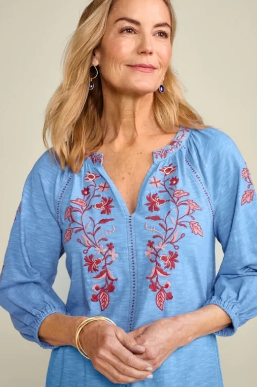 Discount Soft Surroundings Meagan Tunic BlueBonnet